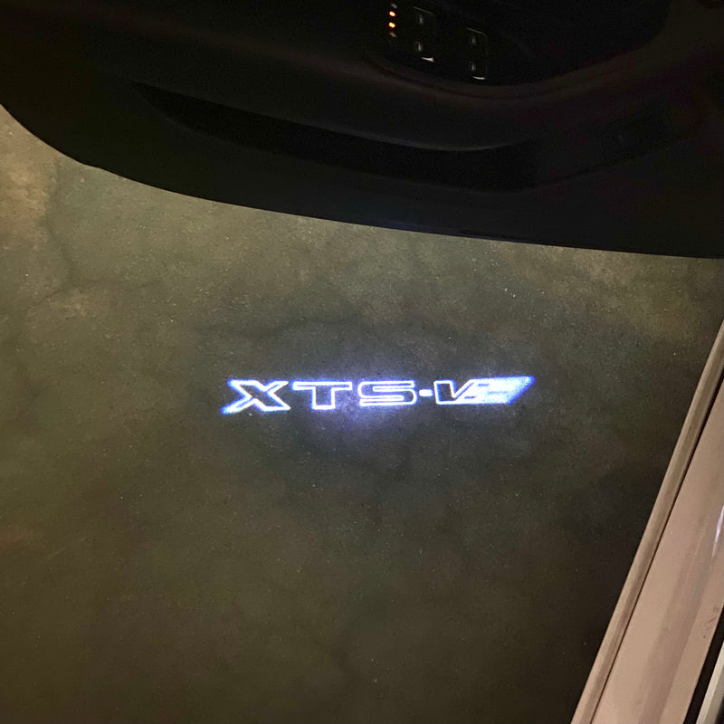 CADILLAC XTS LOGO PROJECTOT LIGHTS Nr.2602 (quantity 1 = 2 Logo Films /2 door lights）