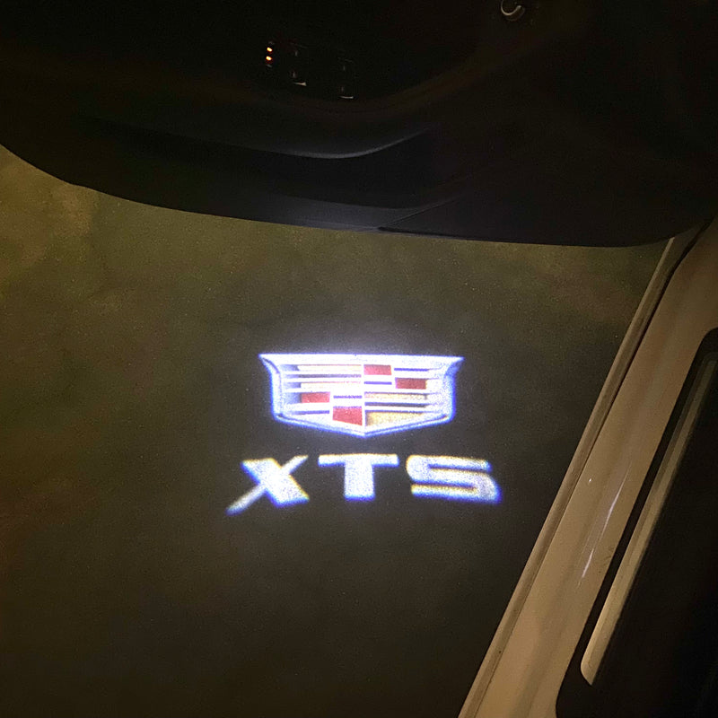 CADILLAC XTS LOGO PROJECTOT LIGHTS Nr.2645 (quantity 1 = 2 Logo Films /2 door lights）