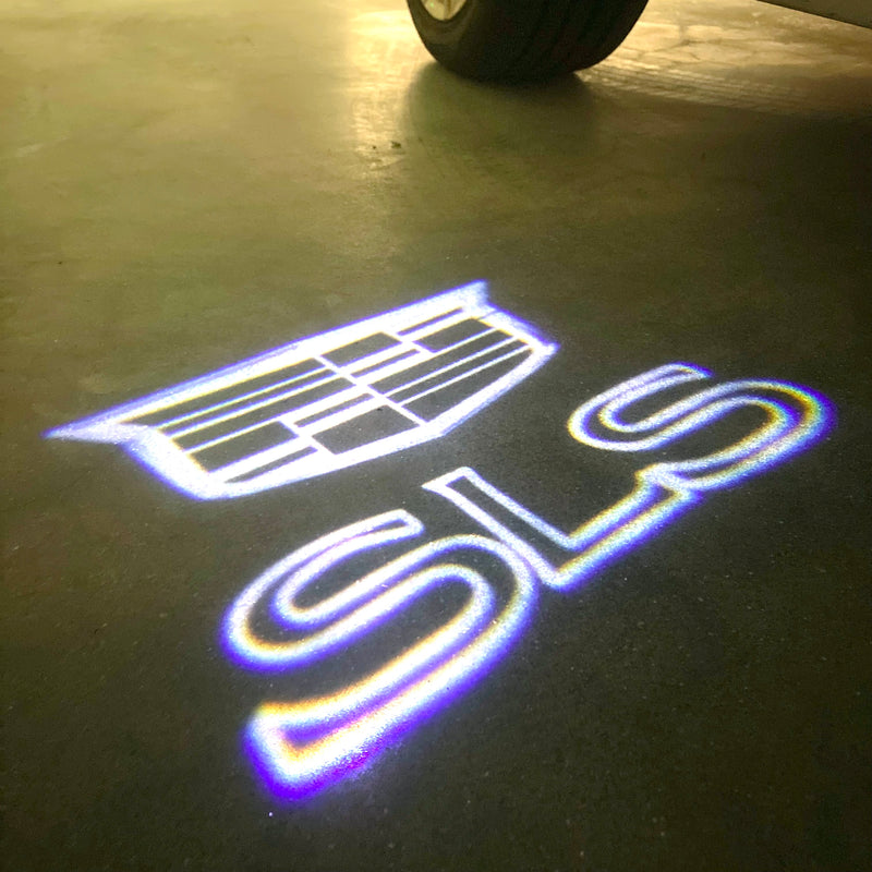 CADILLAC SLS LOGO PROJECTOT LIGHTS Nr.2636 (quantity 1 = 2 Logo Films /2 door lights）