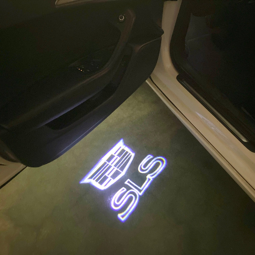 CADILLAC SLS LOGO PROJECTOT LIGHTS Nr.2636 (quantity 1 = 2 Logo Films /2 door lights）