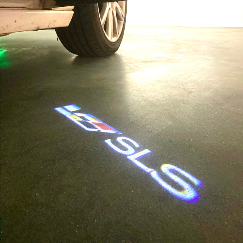 CADILLAC SLS LOGO PROJECTOT LIGHTS Nr.2594 (quantity 1 = 2 Logo Films /2 door lights）