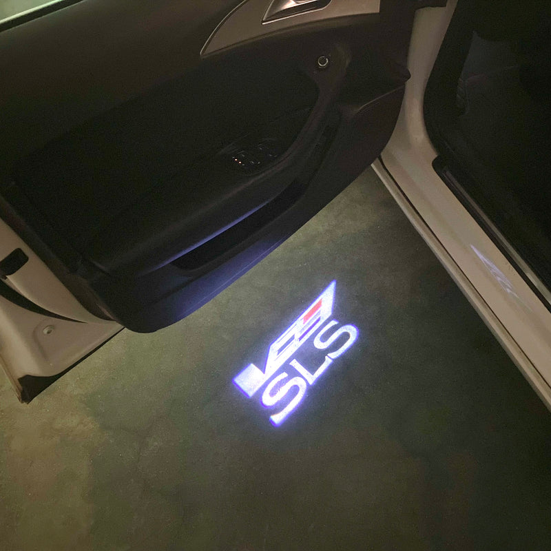 CADILLAC SLS LOGO PROJECTOT LIGHTS Nr.2628 (quantity 1 = 2 Logo Films /2 door lights）