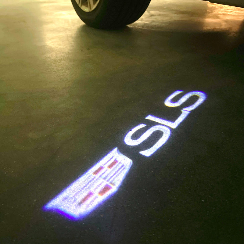 CADILLAC SLS LOGO PROJECTOT LIGHTS Nr.2579 (quantity 1 = 2 Logo Films /2 door lights）