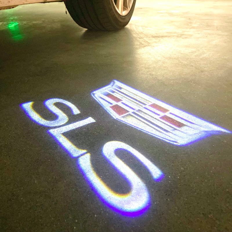 CADILLAC SLS LOGO PROJECTOT LIGHTS Nr.2642 (quantity 1 = 2 Logo Films /2 door lights）