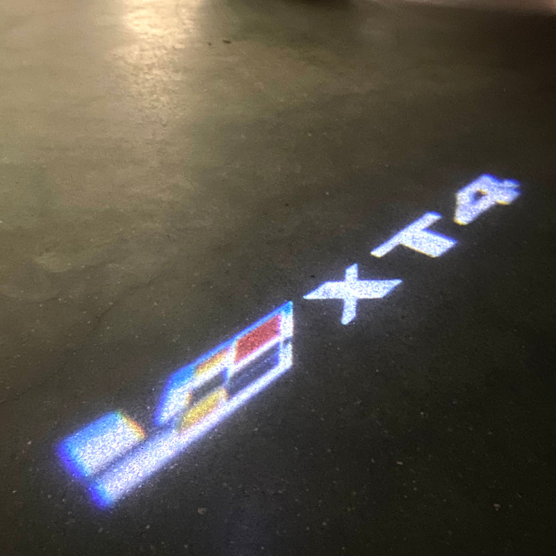 CADILLAC XT4 LOGO PROJECTOT LIGHTS Nr.2588 (quantity 1 = 2 Logo Films /2 door lights）