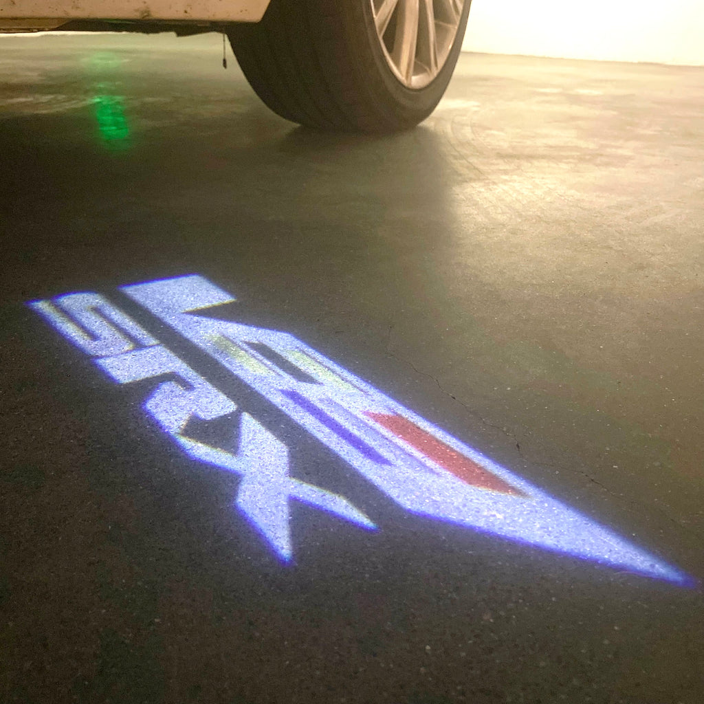 CADILLAC SRX LOGO PROJECTOT LIGHTS Nr.2629 (quantity 1 = 2 Logo Films /2 door lights）