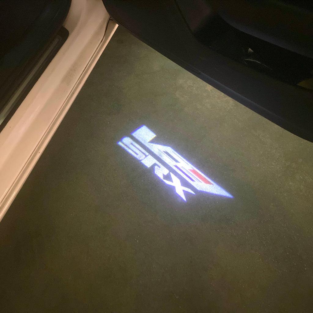 CADILLAC SRX LOGO PROJECTOT LIGHTS Nr.2629 (quantity 1 = 2 Logo Films /2 door lights）