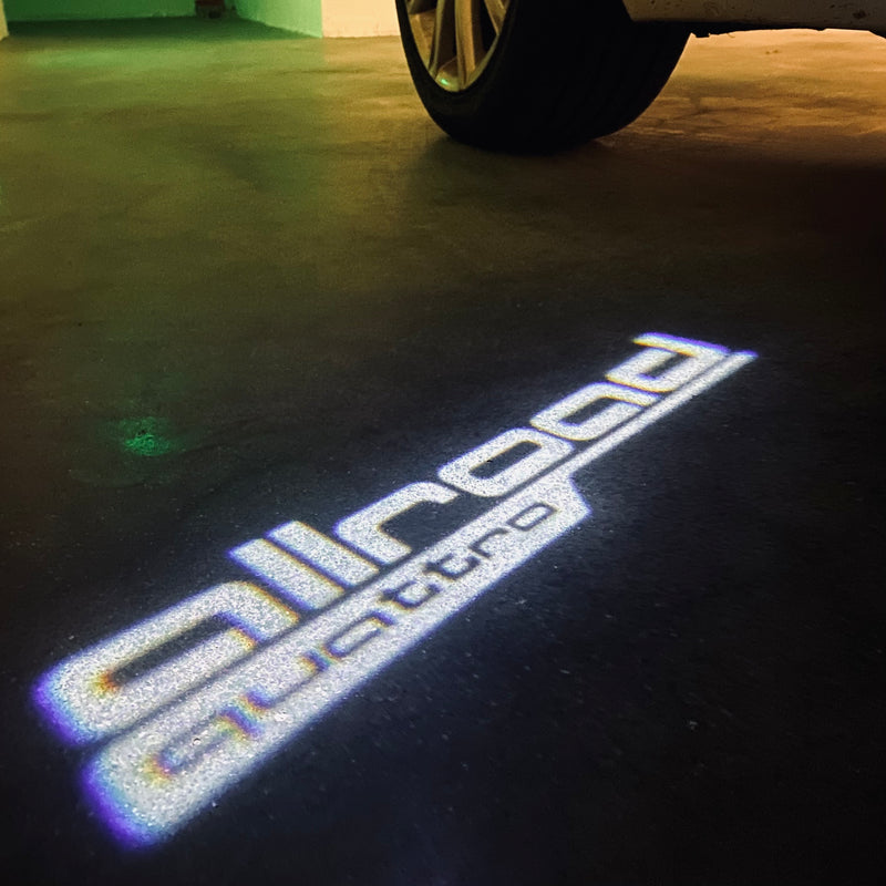 AUDI ALLROAD  LOGO PROJECTOT LIGHTS Nr.160  (quantity 1 = 2 Logo Films /2 door lights）