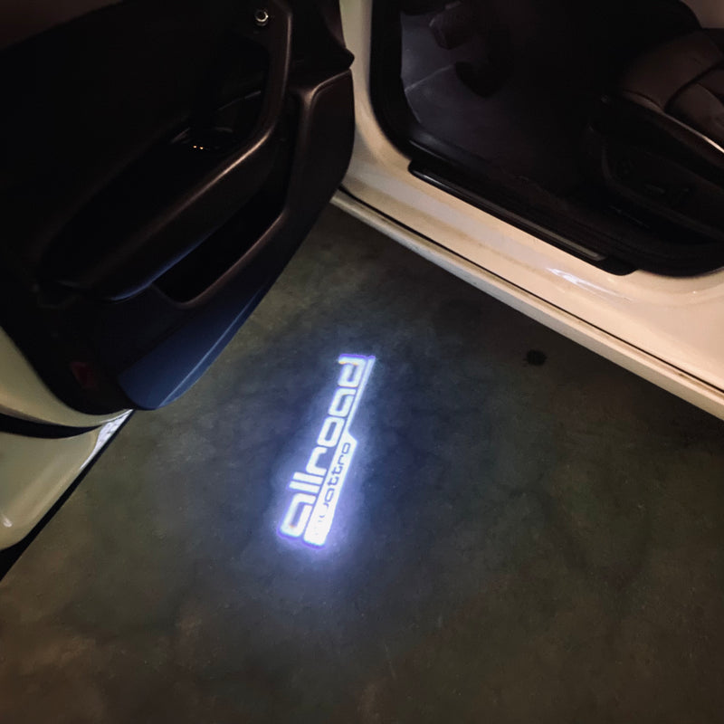 AUDI ALLROAD  LOGO PROJECTOT LIGHTS Nr.160  (quantity 1 = 2 Logo Films /2 door lights）