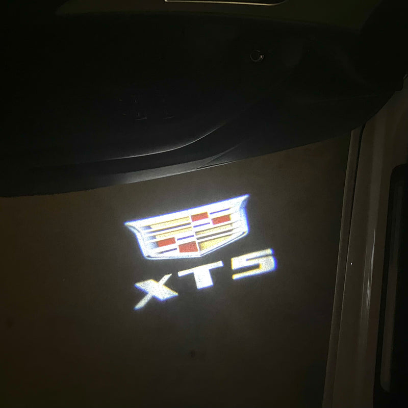 CADILLAC XT5 LOGO PROJECTOT LIGHTS Nr.2644 (quantity 1 = 2 Logo Films /2 door lights）