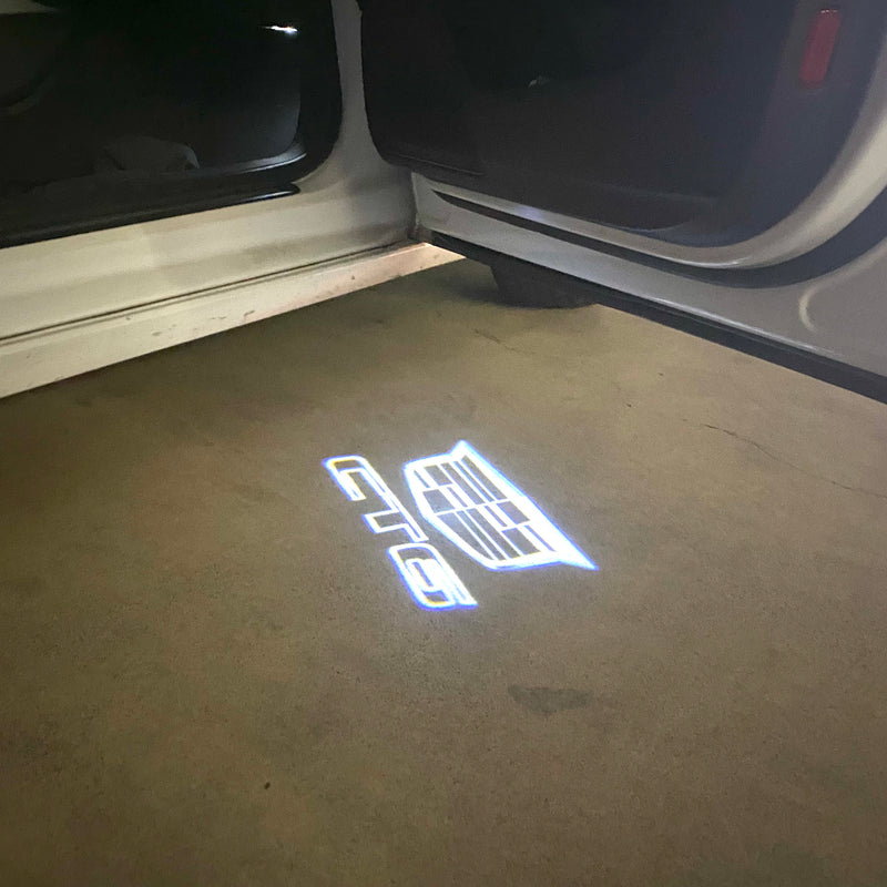 CADILLAC CT6 LOGO PROJECTOT LIGHTS Nr.2660 (quantity 1 = 2 Logo Films /2 door lights）