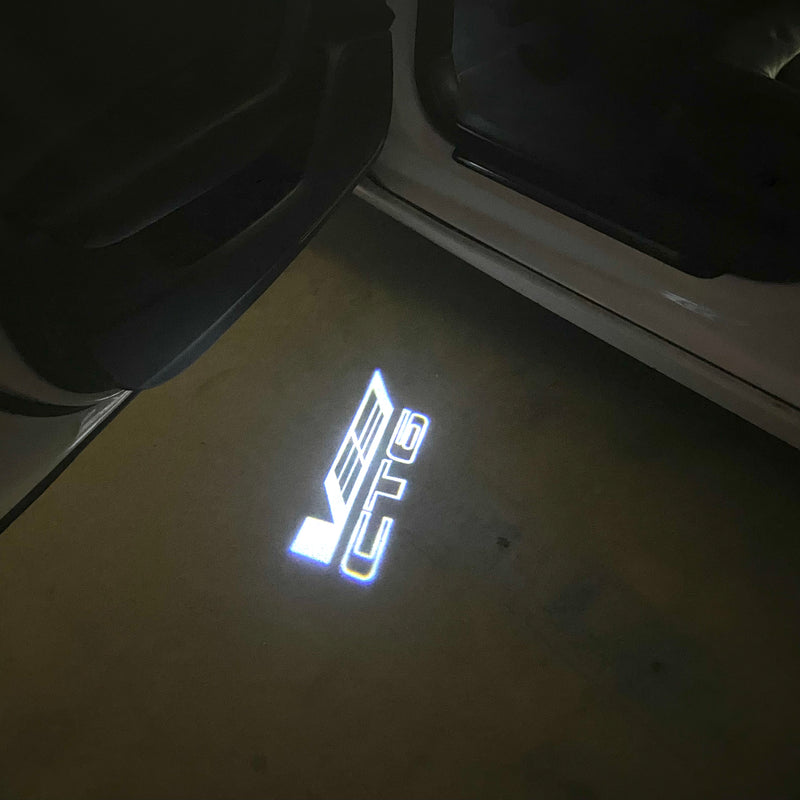 CADILLAC CT6 LOGO PROJECTOT LIGHTS Nr.2620 (quantity 1 = 2 Logo Films /2 door lights）