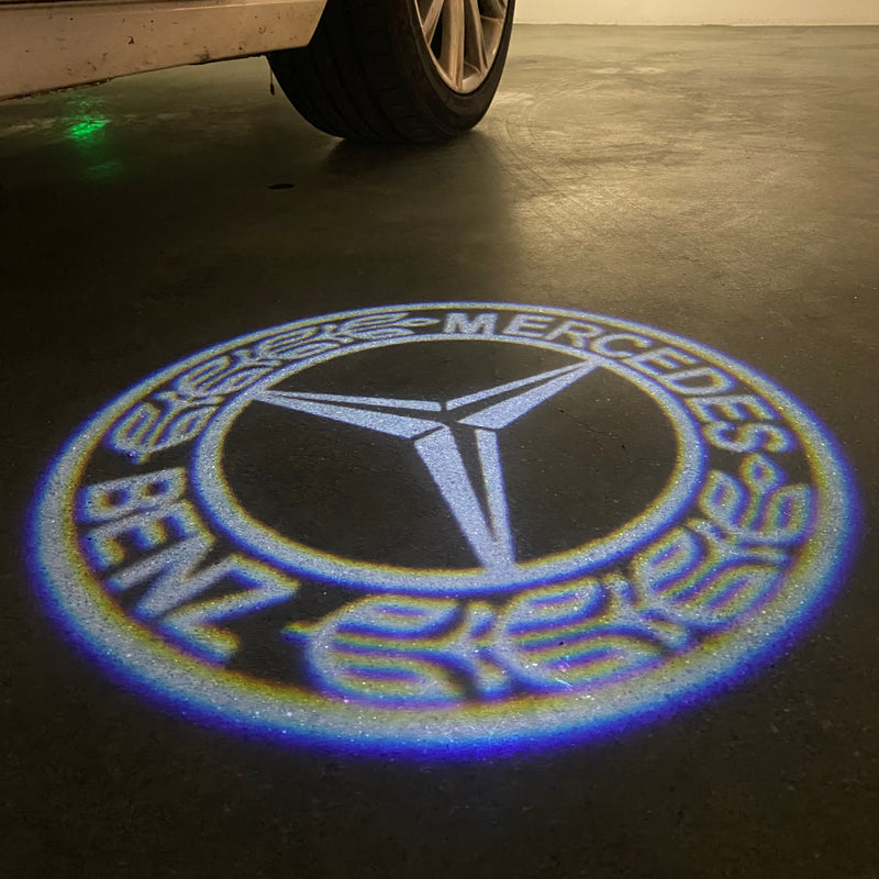 MERCEDES BENZ Original LOGO PROJECTOT LIGHTS Nr.09 (Menge 1 = 1 Satz/2 Türleuchten) 