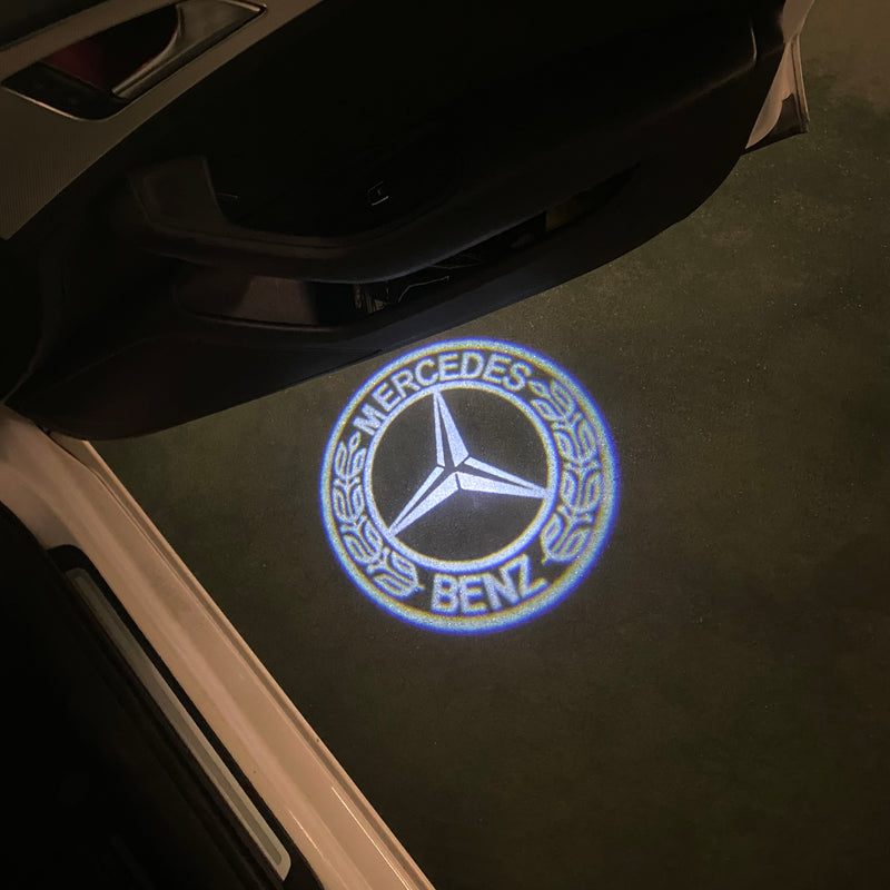 MERCEDES BENZ Original LOGO PROJECTOT LIGHTS Nr.09 (Menge 1 = 1 Satz/2 Türleuchten) 