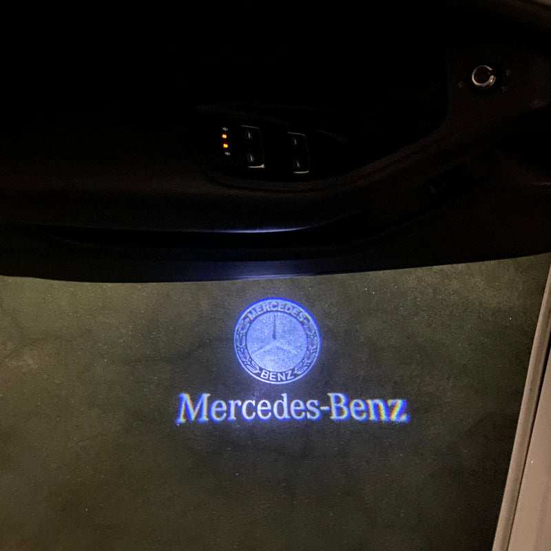 MERCEDES BENZ Original LOGO PROJECTOT LIGHTS Nr.05 (quantità 1 = 1 set/2 luci porta) 