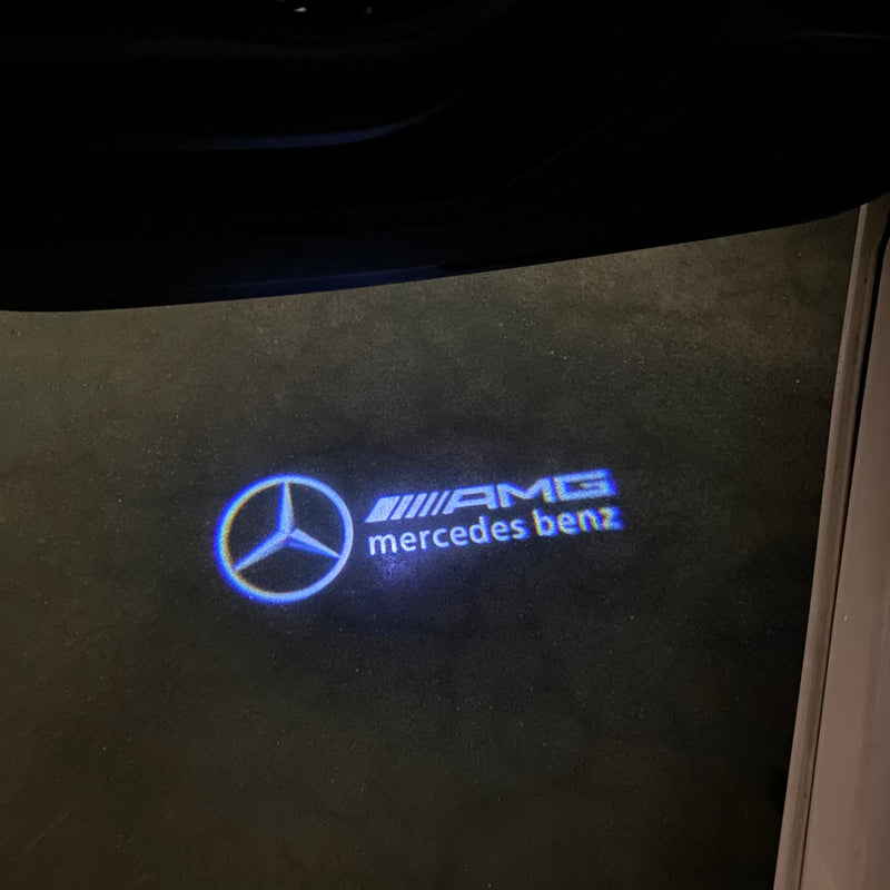 MERCEDES BENZ AMG LOGO PROJECTOT LIGHTS Nr.18 (Menge 1 = 1 Satz/2 Türleuchten)