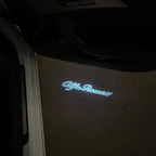 Alfa Romeo GREEN COLOR LOGO PROJECTOT LIGHTS Nr.08 (quantity  1 =  2 Logo Film /  2 door lights)