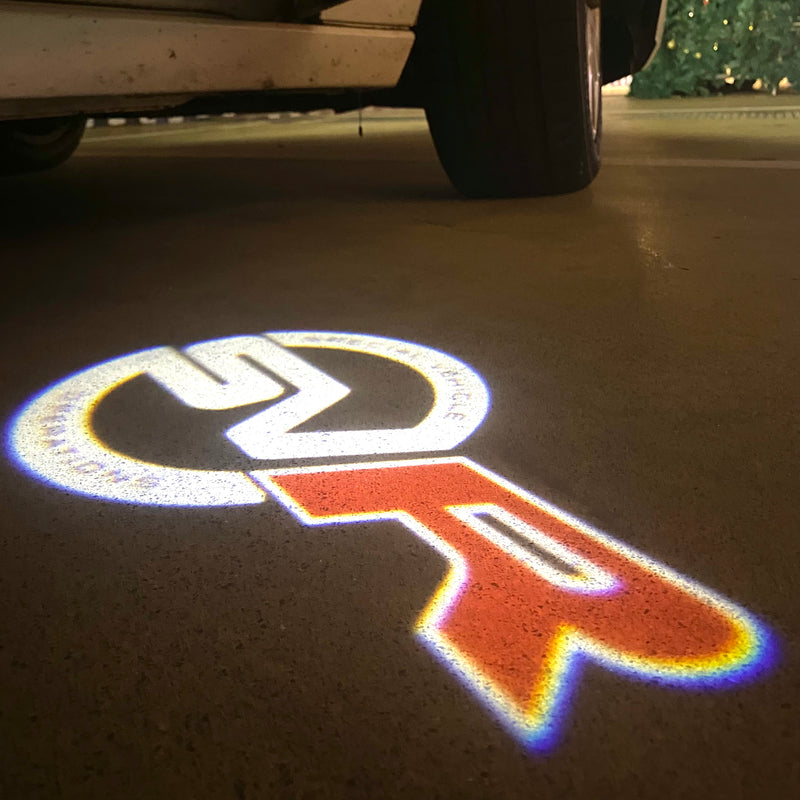 Land Rover SV R LOGO PROJECROTR LIGHTS Nr.1110 (quantità 1 = 1 set/2 luci porta)