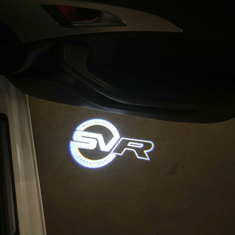 Land Rover SV R LOGO PROJECROTR LIGHTS Nr.1150 (quantità 1 = 1 set/2 luci porta)