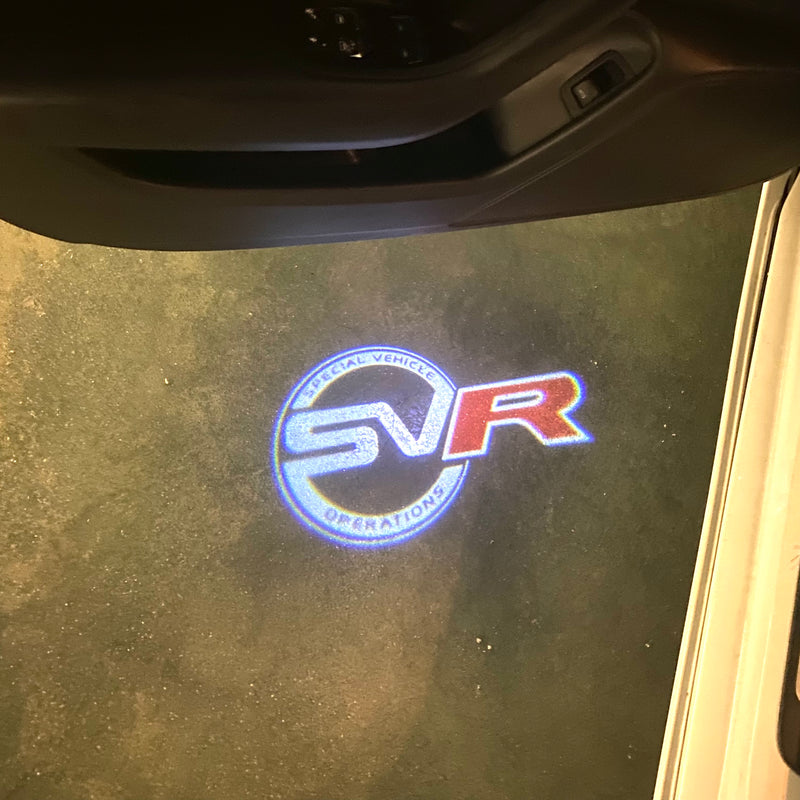 JAGUAR SV R LOGO PROJECROTR LIGHTS Nr.75 (quantità 1 = 1 set/2 luci porta)