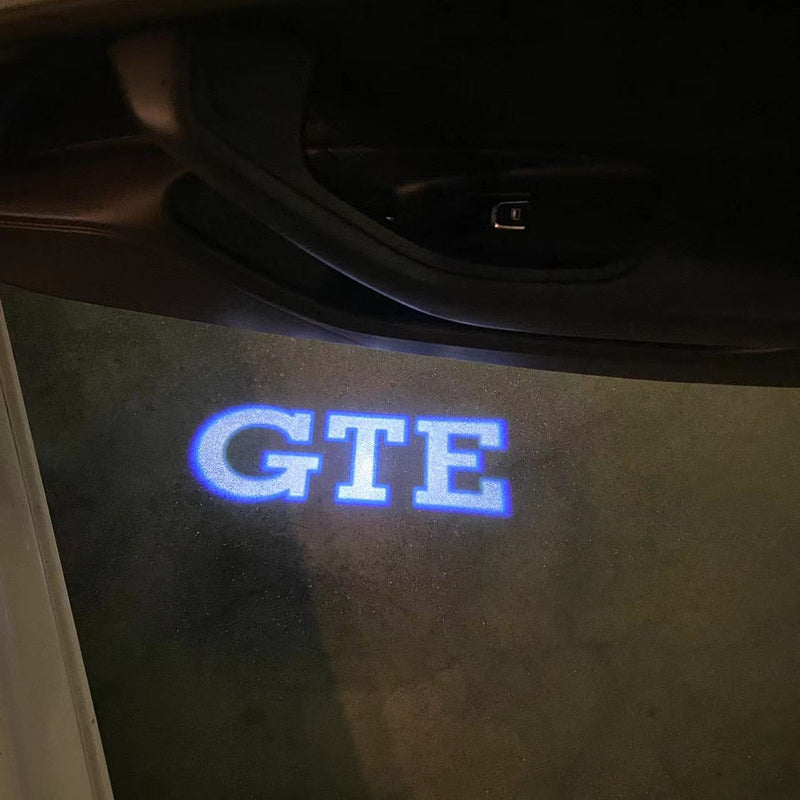 Volkswagen Türleuchten GTE Logo Nr. 096 (Menge 1 = 2 Logo-Folien / 2 Türleuchten）