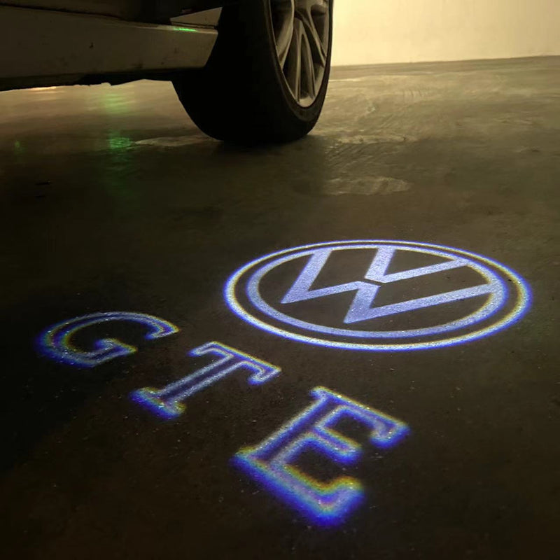 Volkswagen Türleuchten GTE Logo Nr. 097 (Menge 1 = 2 Logo-Folien / 2 Türleuchten）