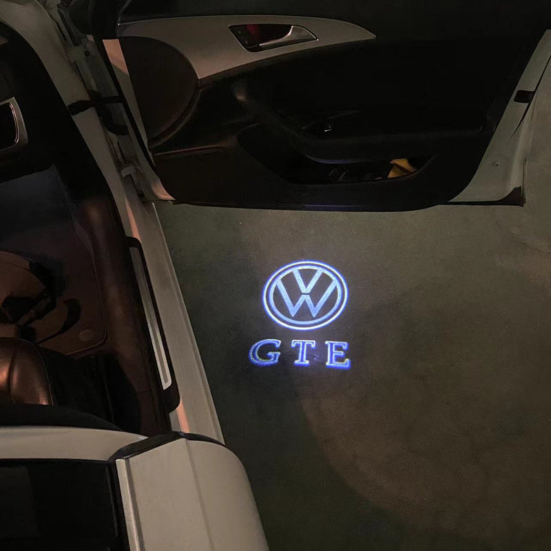 Volkswagen Türleuchten GTE Logo Nr. 097 (Menge 1 = 2 Logo-Folien / 2 Türleuchten）