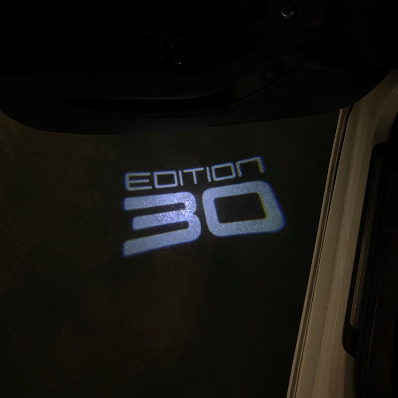 Volkswagen Door lights EOITION 30  Logo  Nr.64  (quantity 1 = 2 Logo Films /2 door lights）