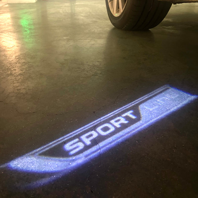 SKODA SPORT LINE LOGO PROJECTOT LIGHTS Nr.67 (quantità 1 = 2 pellicole logo / 2 luci porta)