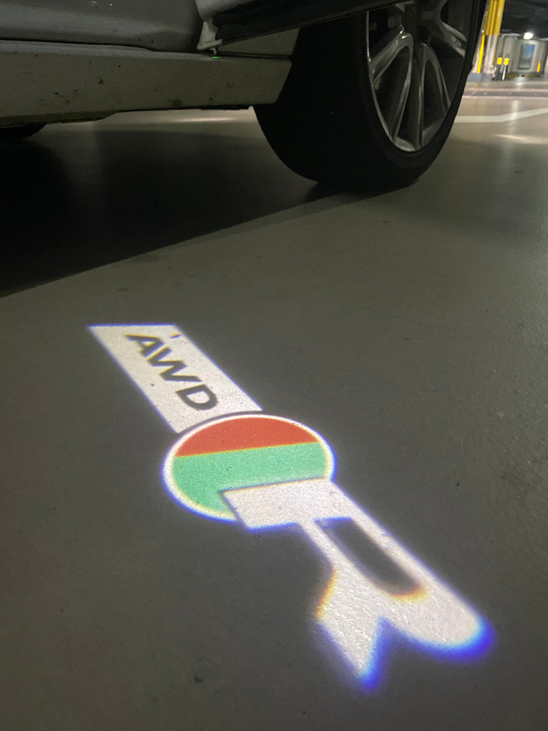 JAGUAR AWD R LOGO PROJECROTR LIGHTS Nr.68 (Menge 1 = 1 Satz/2 Türleuchten)