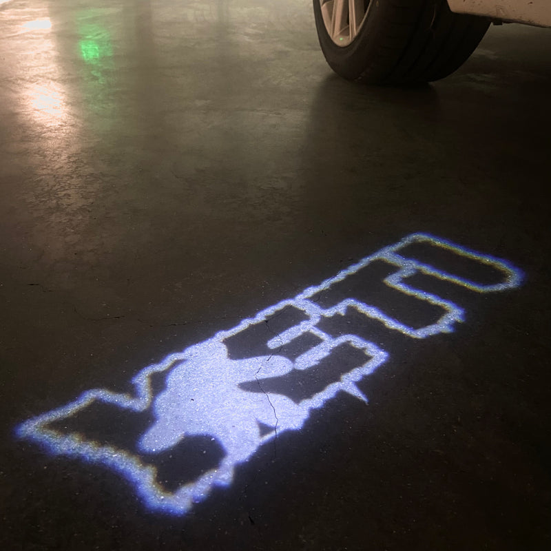 SKODA YETI LOGO PROJECTOT LIGHTS Nr.7109 (Menge 1 = 2 Logofolie / 2 Türleuchten)