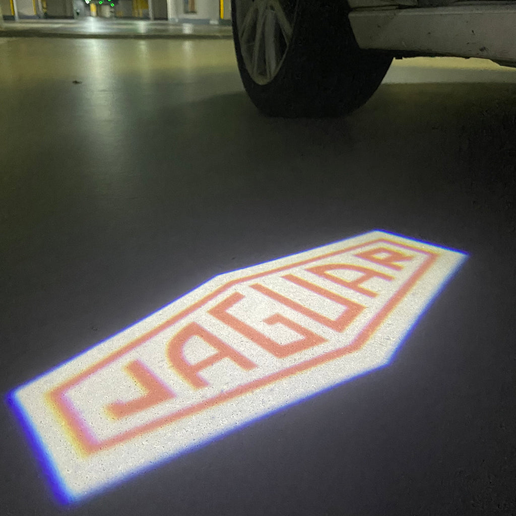 JAGUAR Red Color  LOGO PROJECROTR LIGHTS Nr.18 (quantity 1 = 1 sets/2 door lights)
