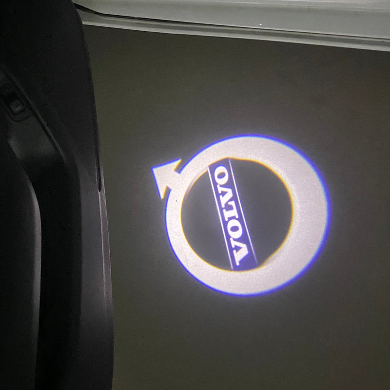 Volvo Original LOGO PROJECROTR LIGHTS Nr.01 (quantità 1 = 2 pellicole logo / 2 luci porta) 