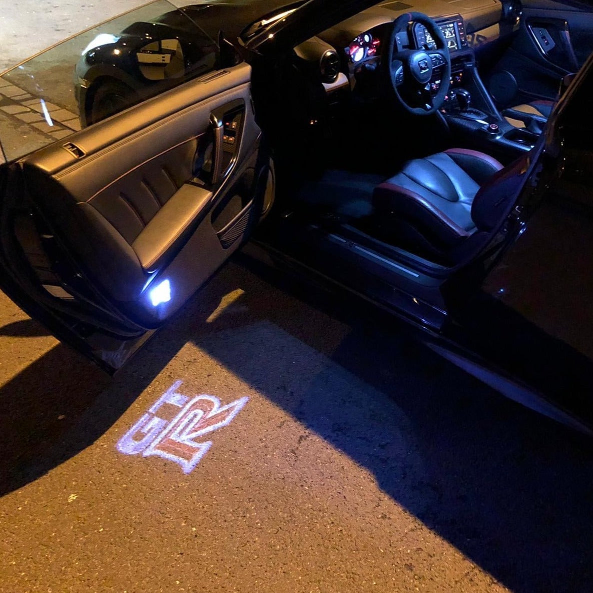 NISSAN GTR R35 PROJECTOT LIGHTS Nr.01 (quantity 1 = 2 Logo Films