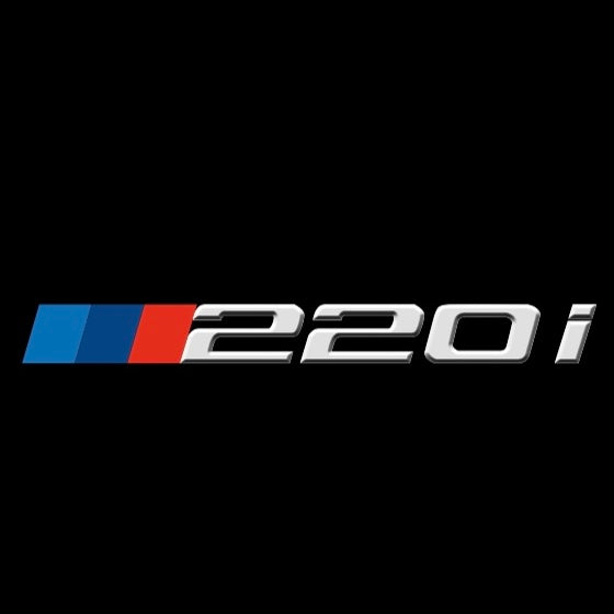 BMW 2 SERIES 220  LOGO PROJECTOT LIGHTS (quantity 1 = 1 sets/2 door lights)Nr.bmw00203