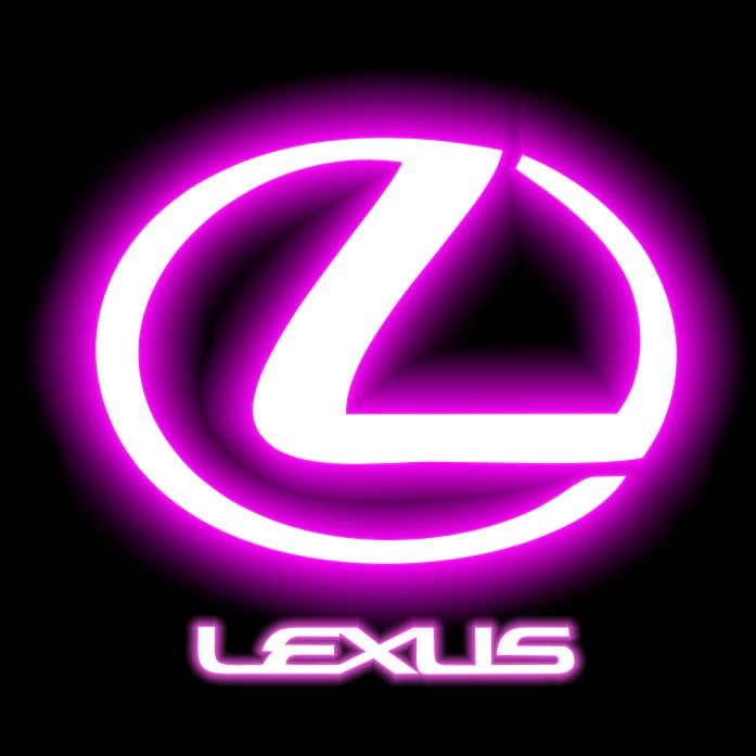 LEXUS Original-LOGO-PROJEKROTR-LEUCHTEN Nr.2202 (Menge 1 = 1 Satz/2 Türleuchten)