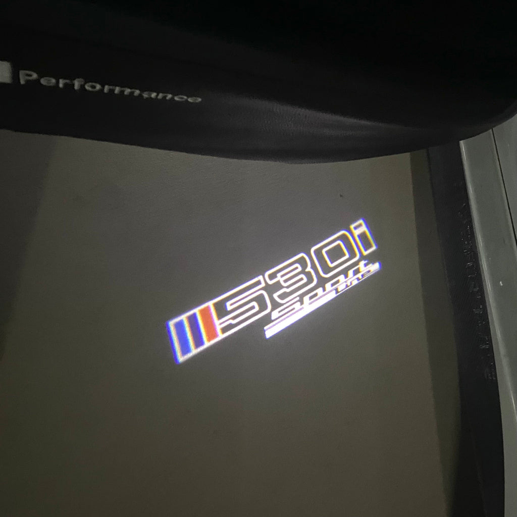 BMW 5 SERIES 530 i  LOGO PROJECTOT LIGHTS (quantity 1 = 1 sets/2 door lights)Nr.bmw00242