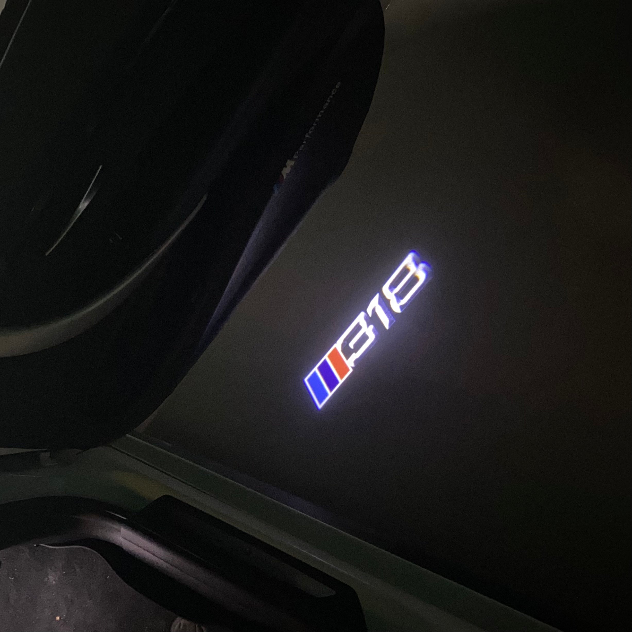 BMW 3 SERIES 318   LOGO PROJECTOT LIGHTS (quantity 1 = 1 sets/2 door lights)Nr.bmw00380