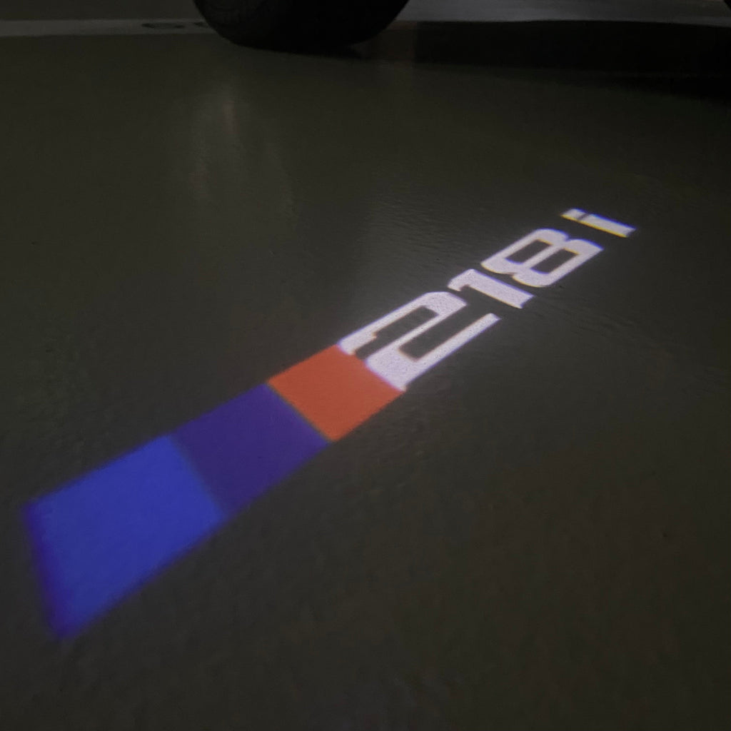 BMW 2 SERIES 218  LOGO PROJECTOT LIGHTS (quantity 1 = 1 sets/2 door lights)Nr.bmw00206