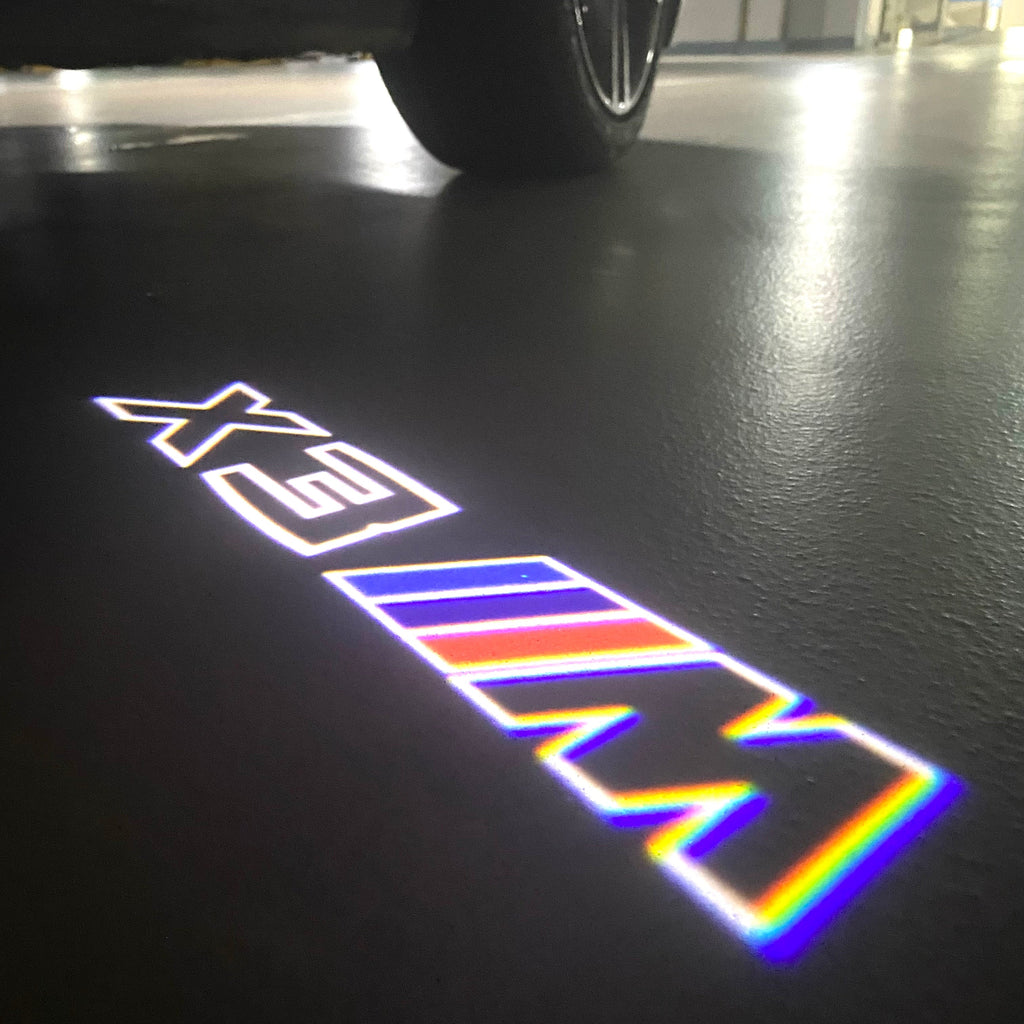 BMW  X3M LOGO PROJECTOT LIGHTS (quantity 1 = 1 sets/2 door lights)Nr.bmw0057