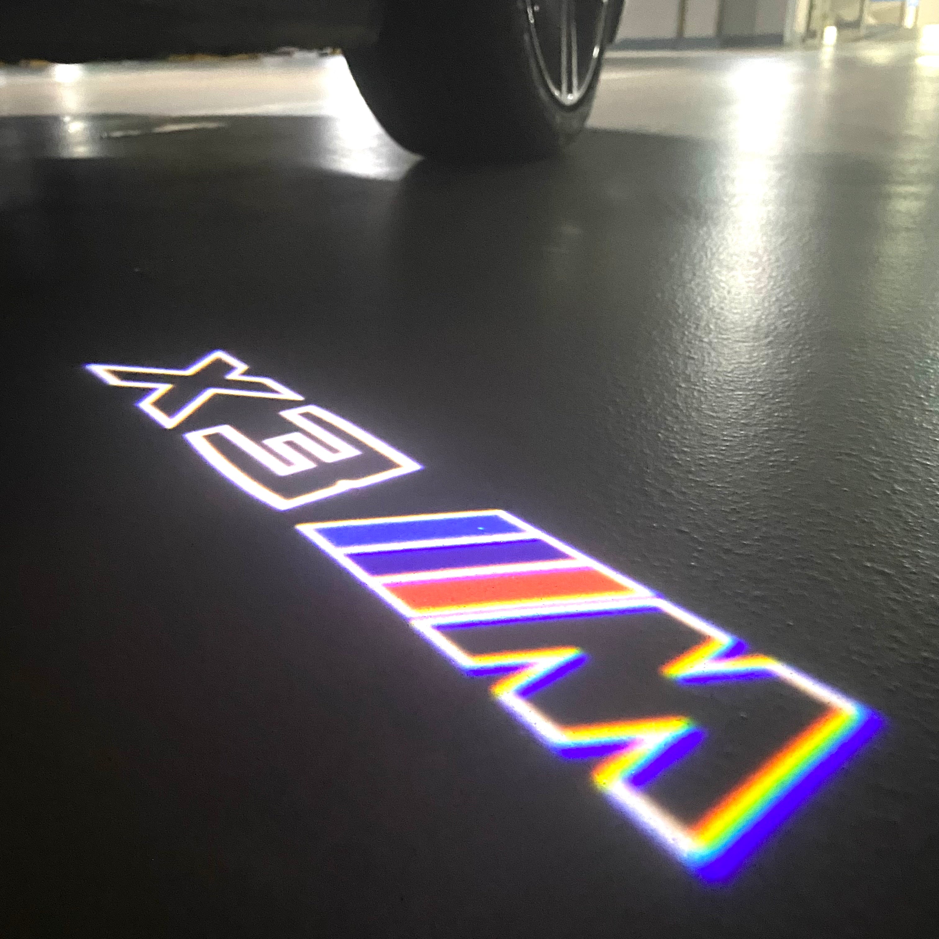 BMW  X3M LOGO PROJECTOT LIGHTS (quantity 1 = 1 sets/2 door lights)Nr.bmw0057