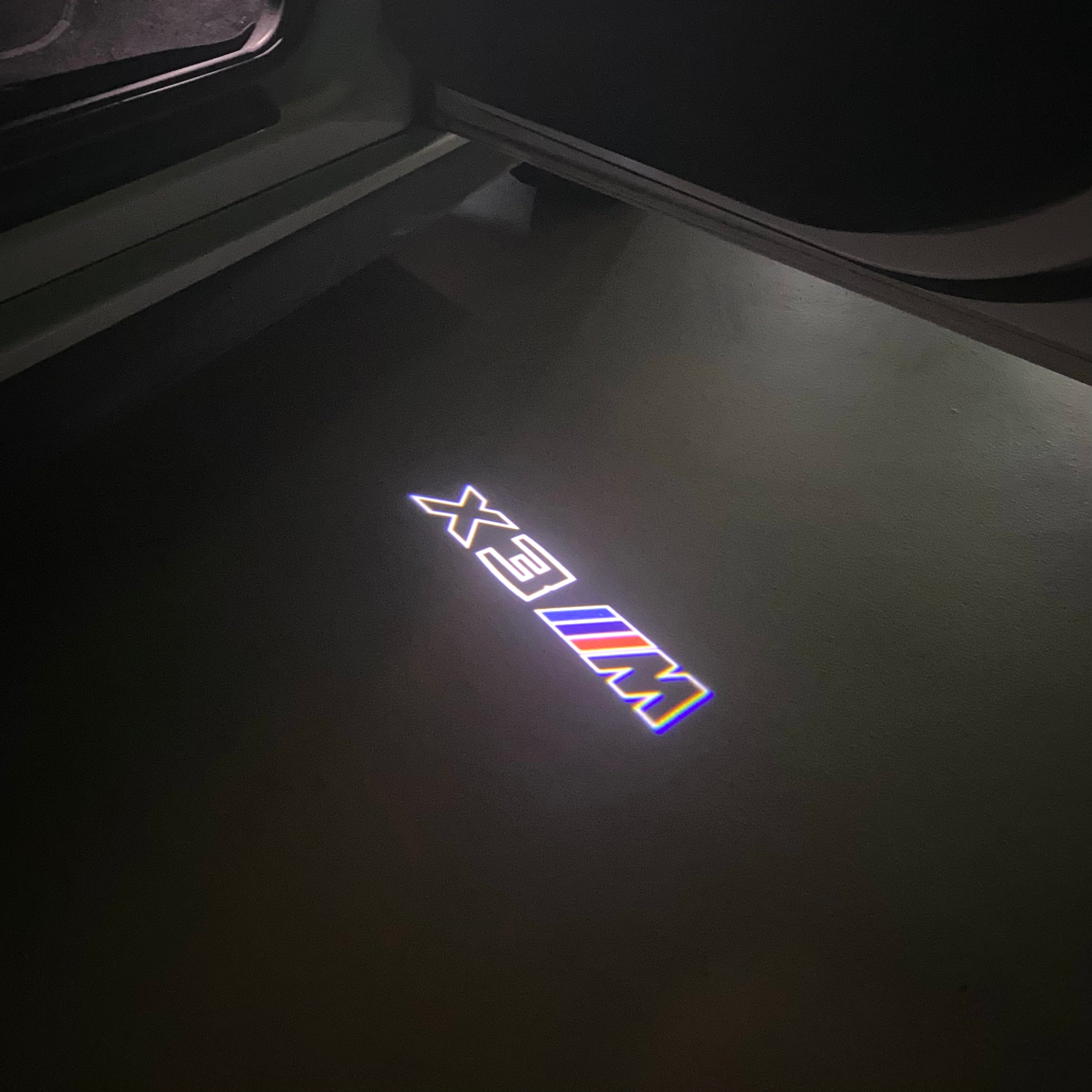 BMW  X3M LOGO PROJECTOT LIGHTS (quantity 1 = 1 sets/2 door lights)Nr.bmw0057