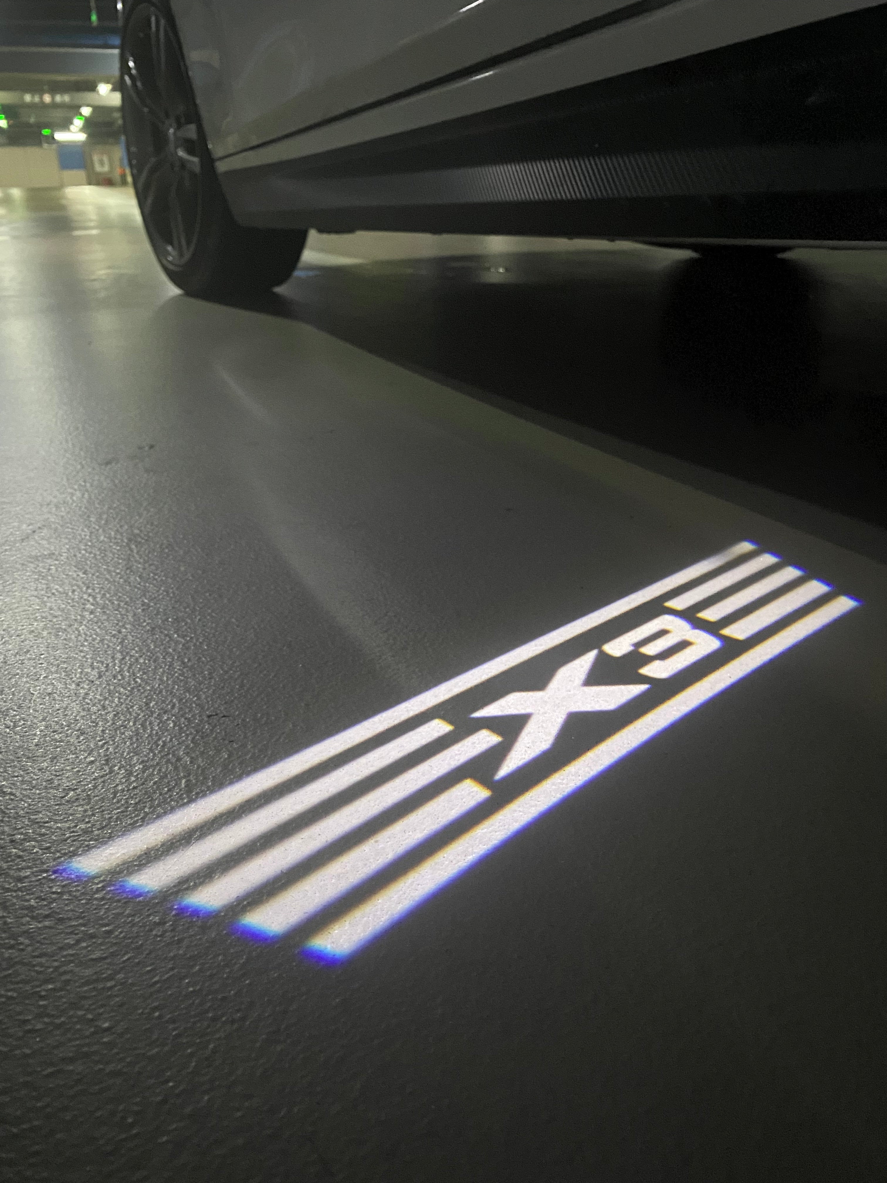 BMW X3  LOGO PROJECTOT LIGHTS (quantity 1 = 1 sets/2 door lights)Nr.bmw0056