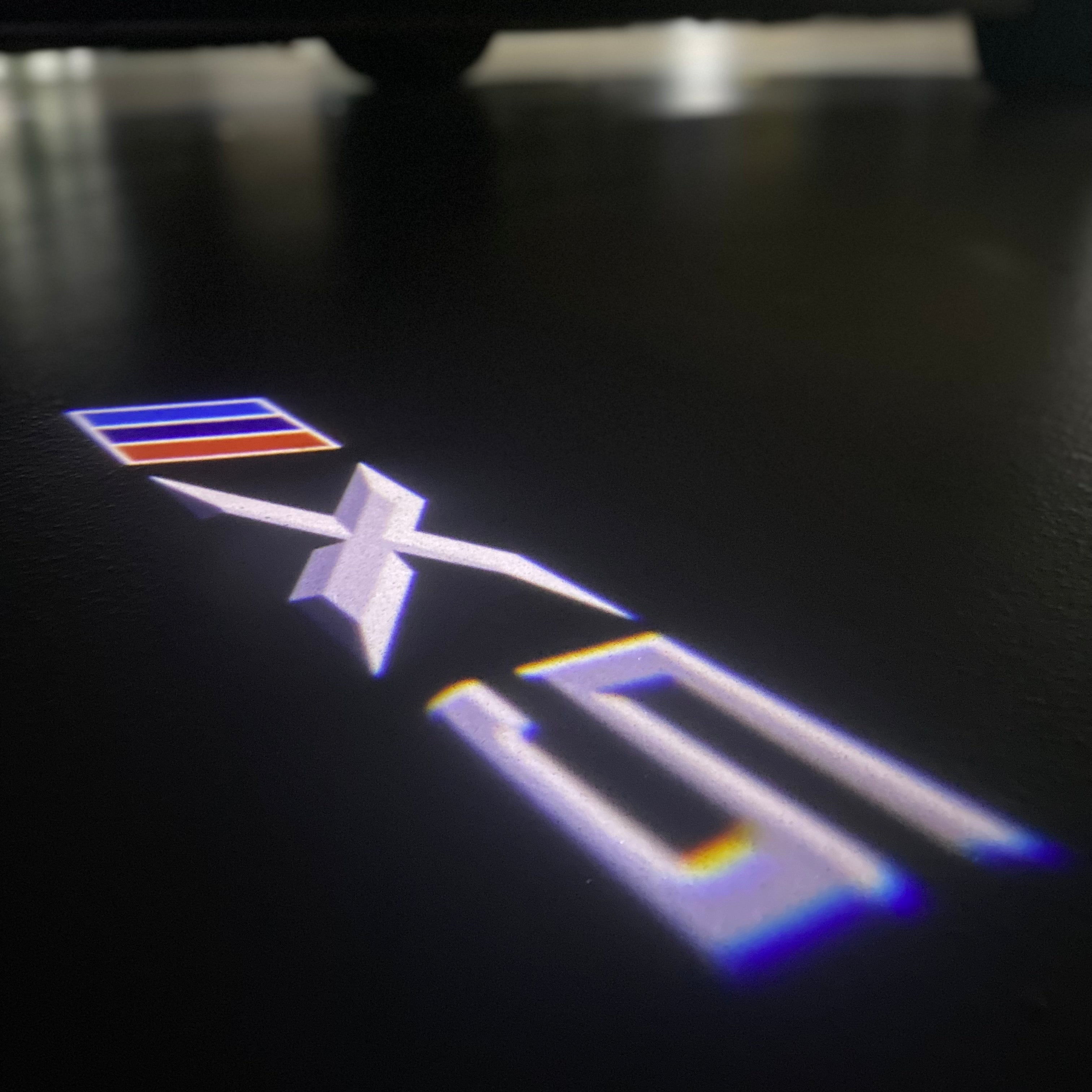 BMW X5  LOGO PROJECTOT LIGHTS (quantity 1 = 1 sets/2 door lights)Nr.bmw00110