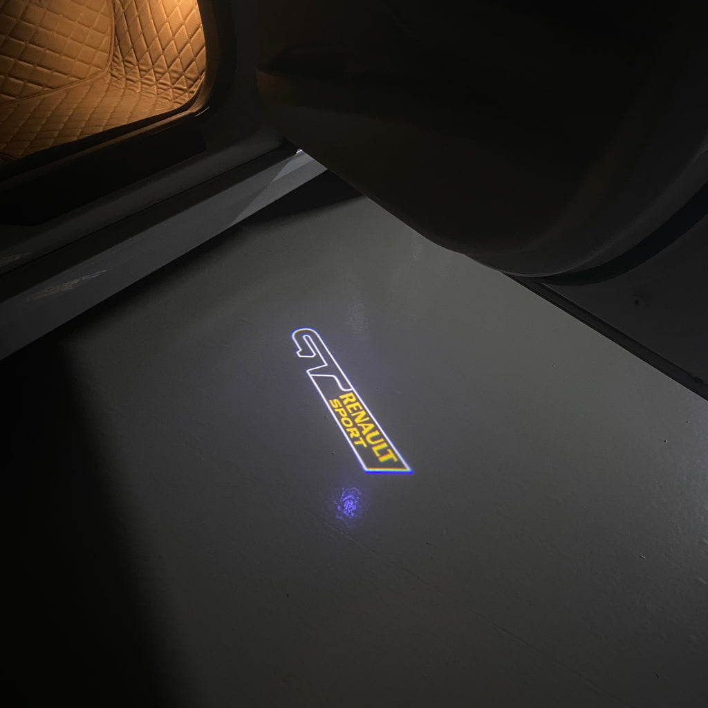 RENAULT GT LOGO PROJECTOT LIGHTS Nr.28078 (quantity 1 = 2 Logo Films /2 door lights )