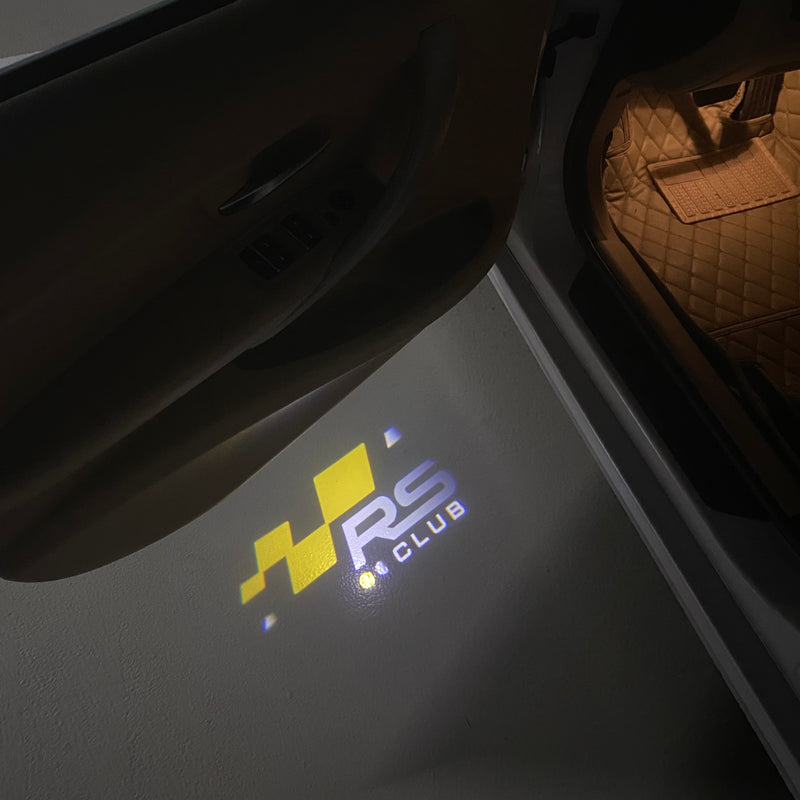 RENAULT RS LOGO PROJECTOT LIGHTS Nr.28081 (Menge 1 = 2 Logofolien /2 Türleuchten) 