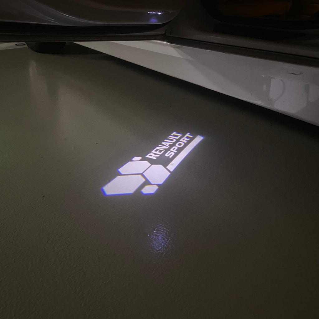 RENAULT  Sport LOGO PROJECTOT LIGHTS Nr.28059 (quantity 1 = 2 Logo Films /2 door lights )