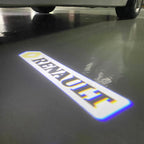 RENAULT ORIGINAL LOGO PROJECTOT LIGHTS Nr.28076 (quantity 1 = 2 Logo Films /2 door lights )