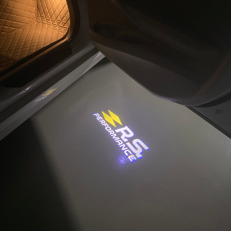 RENAULT ORIGINAL LOGO PROJECTOT LIGHTS Nr.28070 (Menge 1 = 2 Logofolien /2 Türleuchten) 