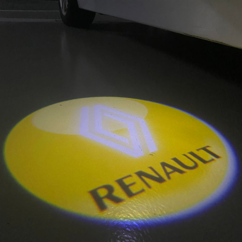 RENAULT ORIGINAL LOGO PROJECTOT LIGHTS Nr.28082 (quantità 1 = 2 pellicole logo /2 luci porta) 